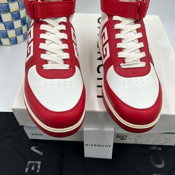 Men’s Givenchy G4 high top leather sneakers size 45 made in Italy - Picture 7 of 10